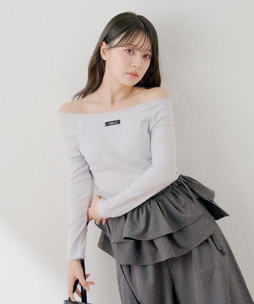 かちこ様　トップス Chico（チコ） tシャツ パターンメッシュカップ付レースコンパクト