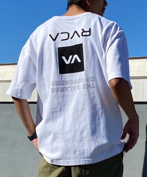 「RVCA」 半袖Tシャツ M ホワイト メンズ_画像2