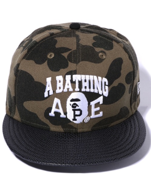 A BATHING APE（アベイシングエイプ） キャップ「NEW ERAコラボ」 FREE