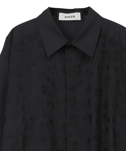 「ZUCCa」 7分袖ワンピース M size ブラック レディースの画像