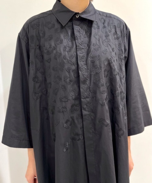 「ZUCCa」 7分袖ワンピース M size ブラック レディースの画像