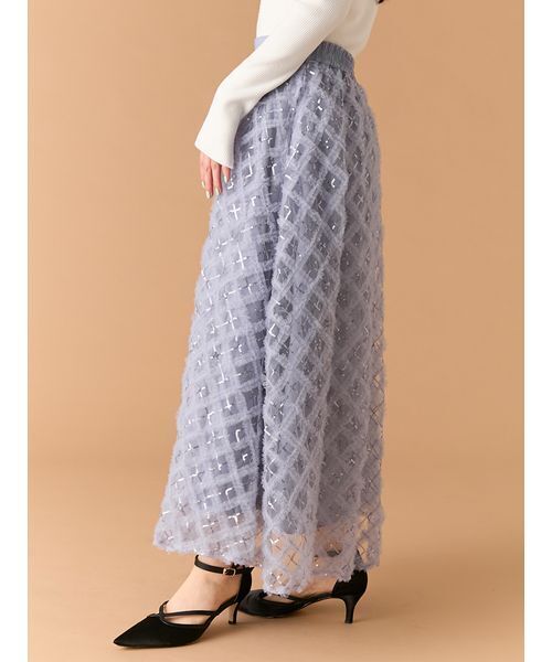 「LILY BROWN」 フレアスカート 0 アイボリー レディースの画像