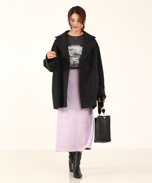 「abahouse mavie」 ロングスカート 36 ブラック レディース_画像2