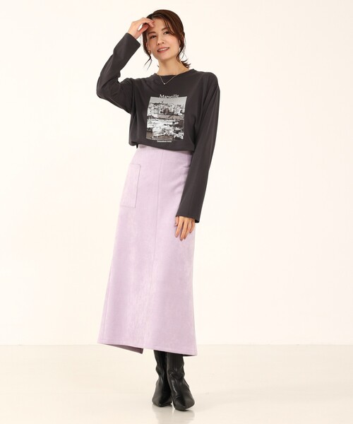 「abahouse mavie」 ロングスカート 36 ブラック レディース_画像3
