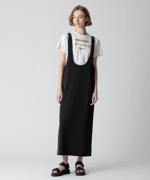 「allureville」 サロペットスカート 2 ブラック レディース_画像2