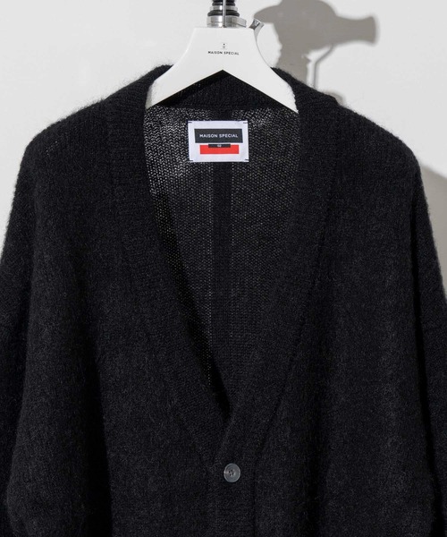 「MAISON SPECIAL」 ニットカーディガン 2 グリーン メンズの画像