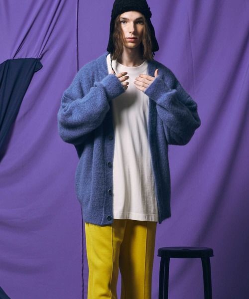「MAISON SPECIAL」 ニットカーディガン 2 グリーン メンズの画像