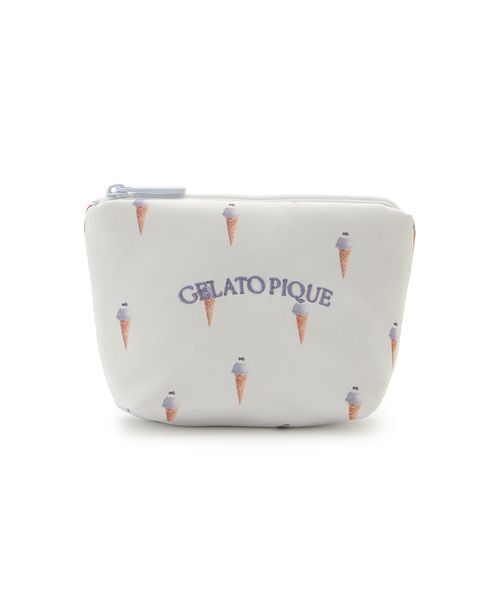 gelato pique（ジェラートピケ） ポーチ ソルベ総柄ティッシュポーチ