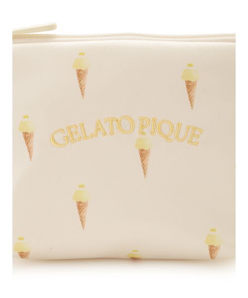 gelato pique（ジェラートピケ） ポーチ ソルベ総柄ティッシュポーチ