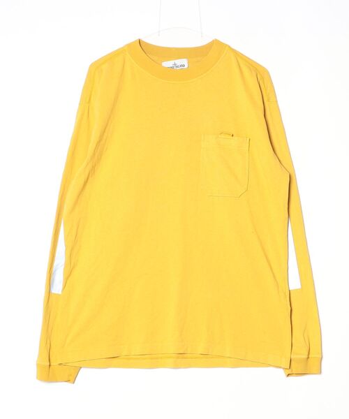 STONE ISLAND（ストーン アイランド） 長袖カットソー - イエロー