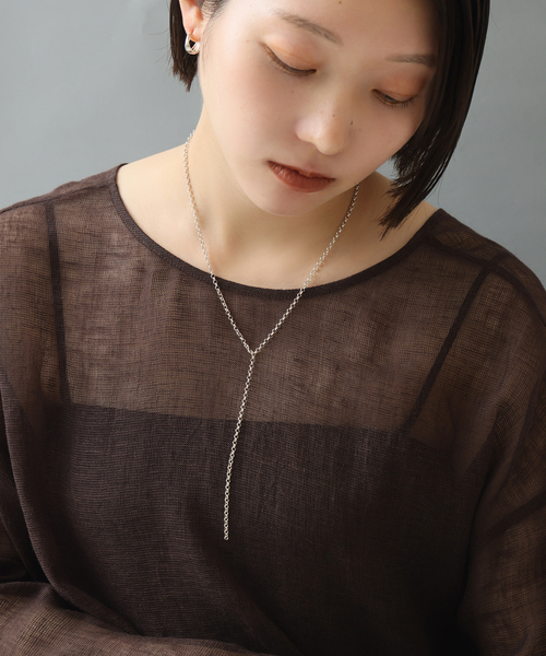 ネックレス 「SAMH by LILAS」ラウンドチェーン60cmネックレス SV レディースの画像