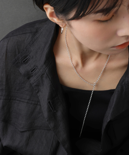 ネックレス 「SAMH by LILAS」ラウンドチェーン60cmネックレス SV レディースの画像