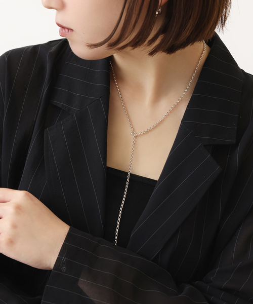 ネックレス 「SAMH by LILAS」ラウンドチェーン60cmネックレス SV レディースの画像