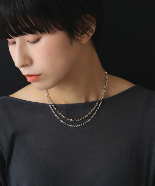 ネックレス 「SAMH by LILAS」ラウンドチェーン60cmネックレス SV レディースの画像