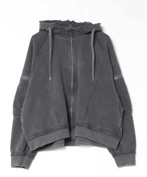 HARE（ハレ） ジップアップパーカー MEDIUM チャコールグレー メンズ