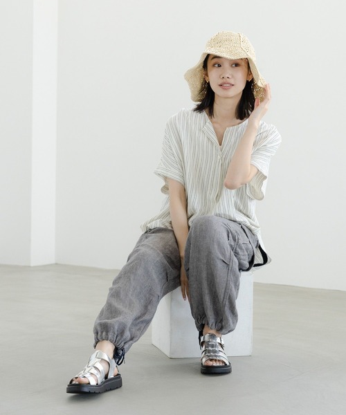 「niko and...」 カーゴパンツ LARGE ダークブルー レディース_画像7