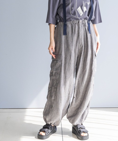「niko and...」 カーゴパンツ LARGE ダークブルー レディース_画像8