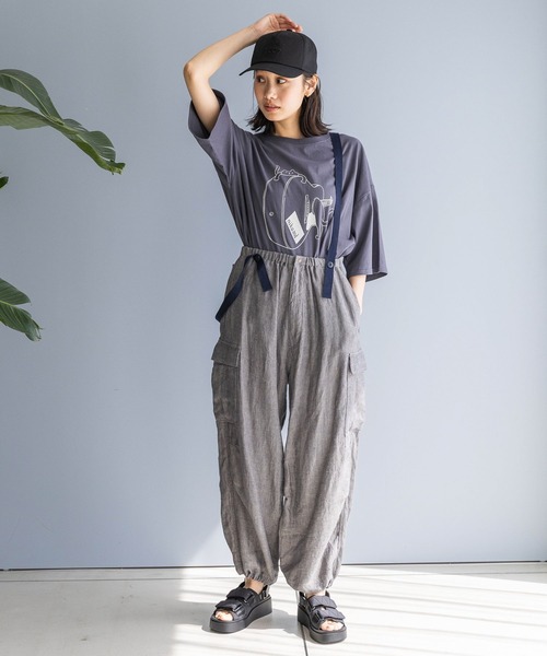 「niko and...」 カーゴパンツ LARGE ダークブルー レディース_画像9