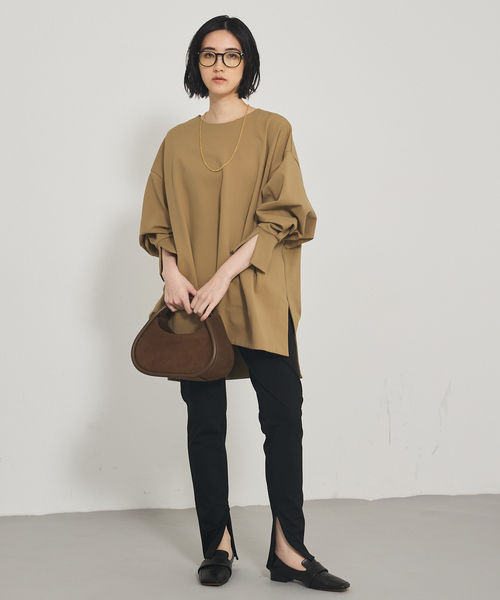 「qualite」 イージーパンツ 36 ベージュ レディース_画像7
