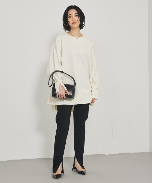 「qualite」 イージーパンツ 36 ベージュ レディース_画像9