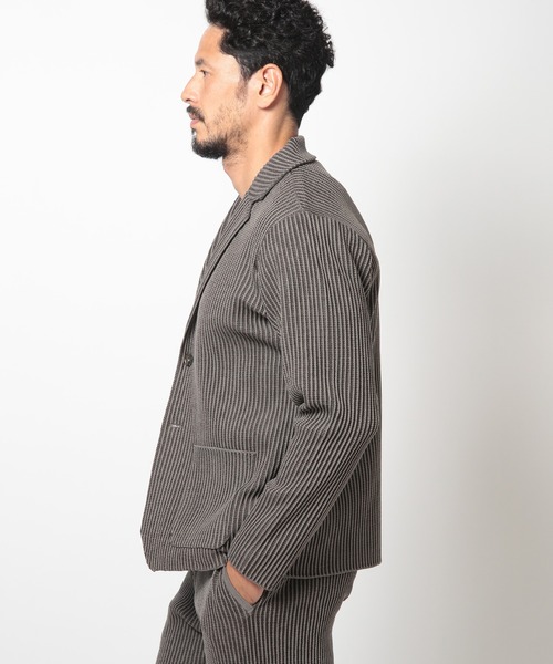 「MEN'S BIGI」 テーラードジャケット 02 チャコールグレー メンズ_画像5