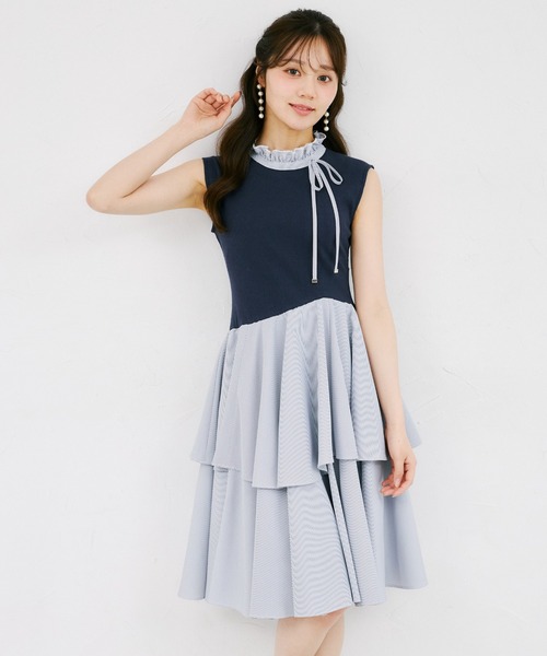 tocco closet（トッコ クローゼット） ワンピース リブカット 