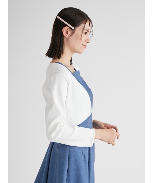 「CELFORD」 ニットボレロ ONE SIZE シルバー レディース_画像5