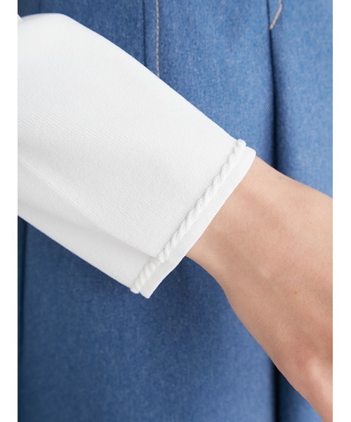 「CELFORD」 ニットボレロ ONE SIZE シルバー レディース_画像8