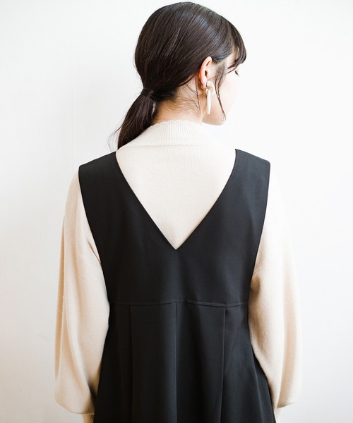 「haco!」 ノースリーブワンピース X-LARGE ブルー レディース_画像2