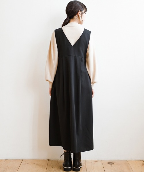 「haco!」 ノースリーブワンピース X-LARGE ブルー レディース_画像4