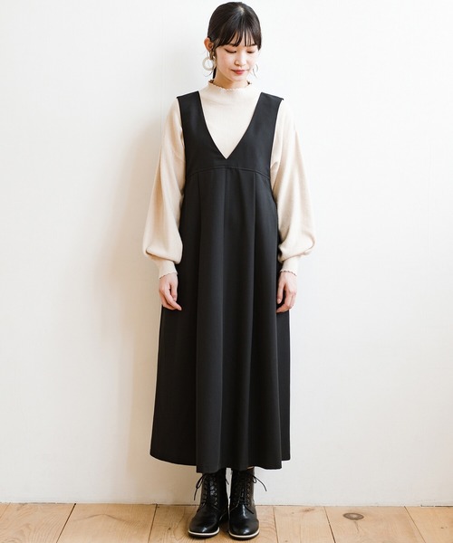 「haco!」 ノースリーブワンピース X-LARGE ブルー レディース_画像5