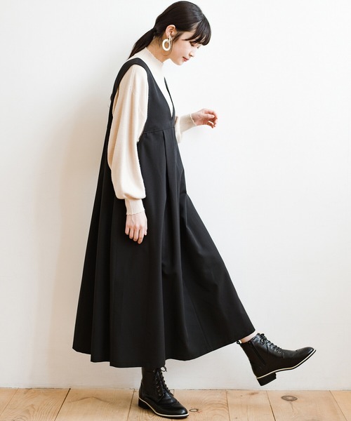 「haco!」 ノースリーブワンピース X-LARGE ブルー レディース_画像6
