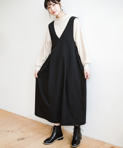 「haco!」 ノースリーブワンピース X-LARGE ブルー レディース_画像7