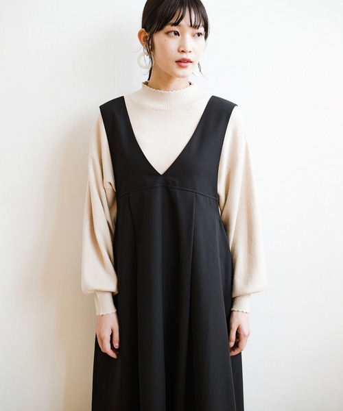 「haco!」 ノースリーブワンピース X-LARGE ブルー レディース_画像8