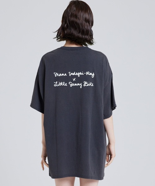 「Little sunny bite」 7分袖カットソー MEDIUM ブラック レディース_画像7