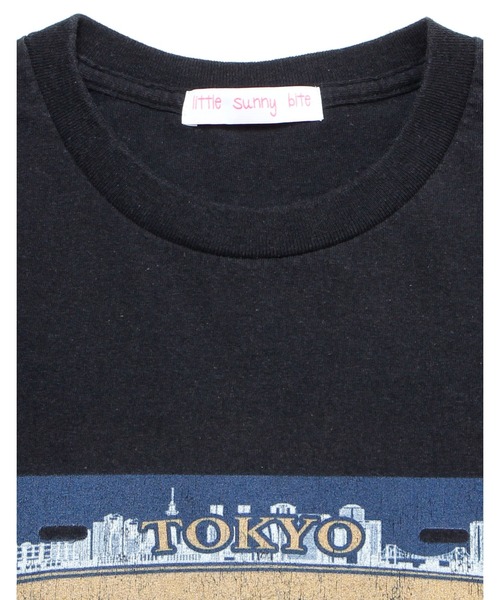 「Little sunny bite」 7分袖カットソー MEDIUM ブラック レディース_画像9