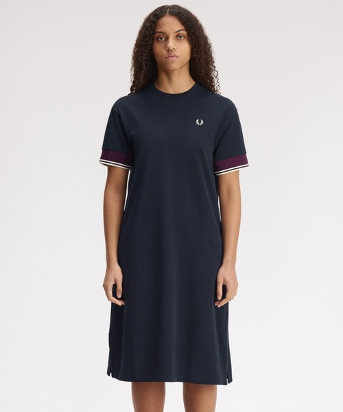 FRED PERRY（フレッドペリー） ワンピース 半袖 Contrast Cuff Pique T