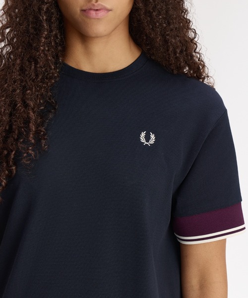 FRED PERRY（フレッドペリー） ワンピース 半袖 Contrast Cuff Pique T