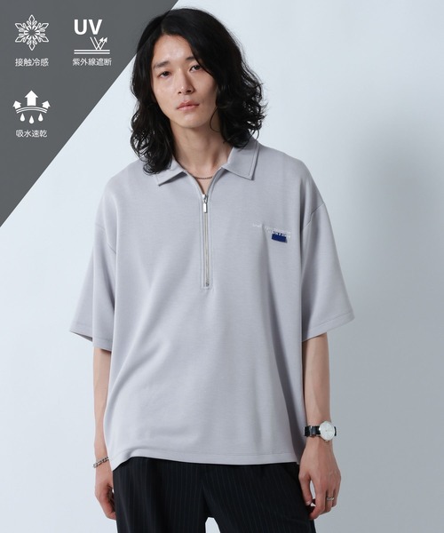 RAGEBLUE（レイジブルー） tシャツ ONEPOINT DESIGN HALF ZIP TSHIRTS