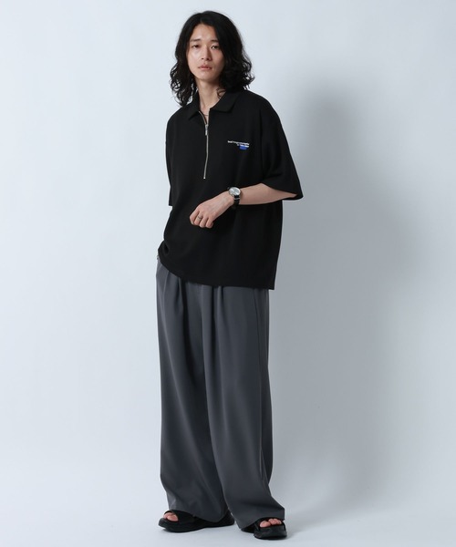 RAGEBLUE（レイジブルー） tシャツ ONEPOINT DESIGN HALF ZIP TSHIRTS