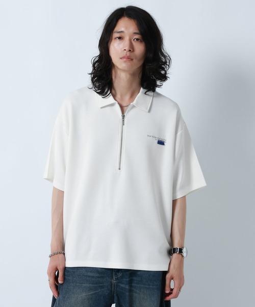 RAGEBLUE（レイジブルー） tシャツ ONEPOINT DESIGN HALF ZIP TSHIRTS