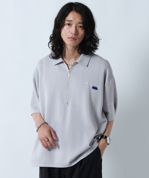 RAGEBLUE（レイジブルー） tシャツ ONEPOINT DESIGN HALF ZIP TSHIRTS