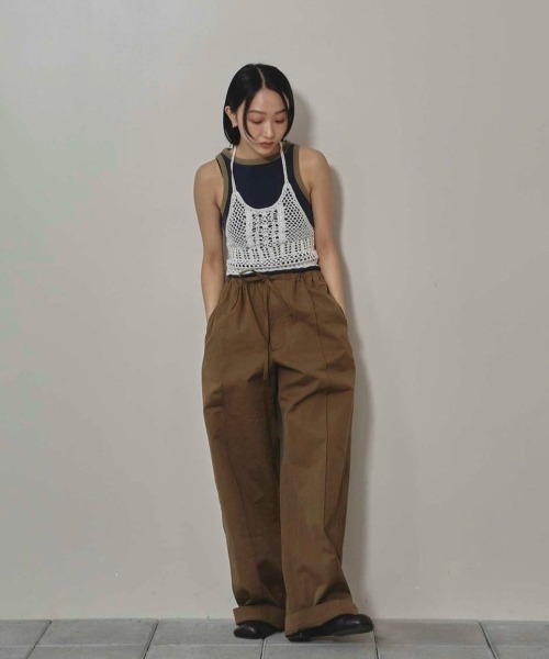 「TODAYFUL」 パンツ 36inch キャメル レディース_画像3