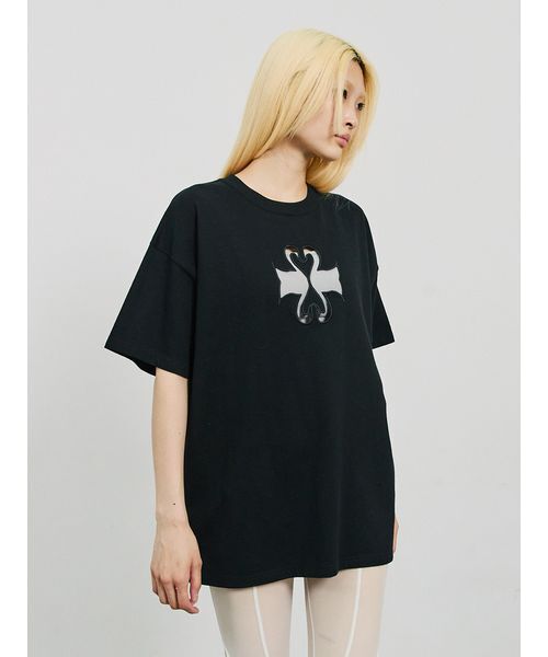 「SORIN」 半袖カットソー 38 ブラック レディース_画像6