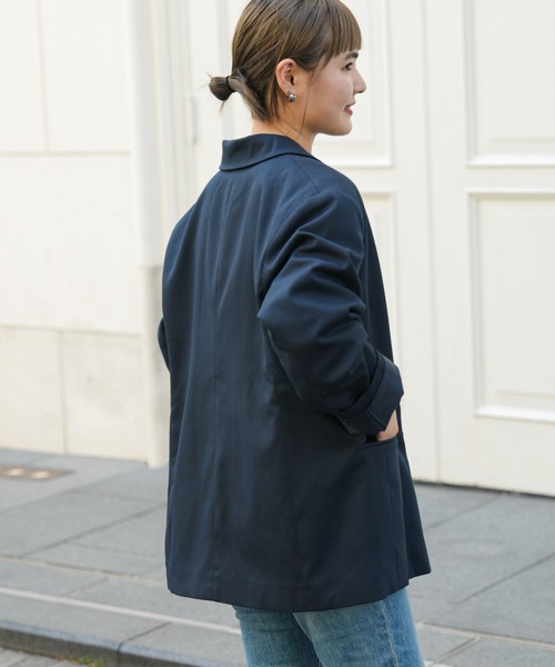 「GEVACO」 ジャケット ONE SIZE ネイビー レディース_画像9