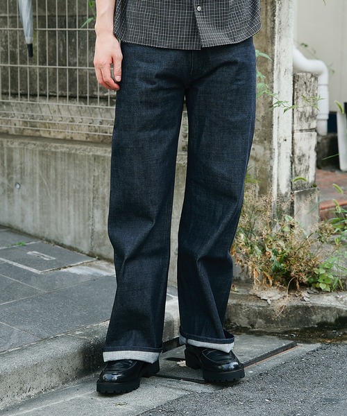 CONZ ジーンズ 15oz selvedge loose fit jeans メンズ : ZOZOTOWN 
