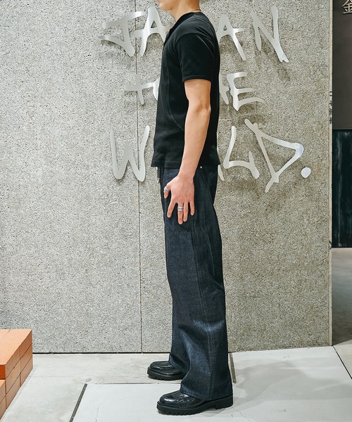CONZ ジーンズ 15oz selvedge loose fit jeans メンズ : ZOZOTOWN 