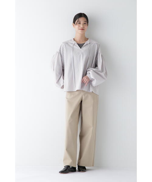 「human woman」 チノパンツ SMALL カーキ レディース_画像4