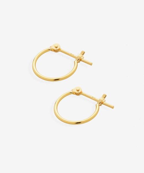 BLOOM（ブルーム） ピアス K10 イエローゴールド フープピアス（S