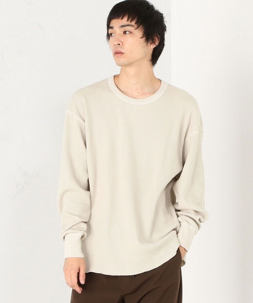 EDWIN エドウィン　ロングTシャツ　L 白　ワッフル　サーマル EDWIN エドウィン ロングTシャツ L 白 ワッフル サーマル
